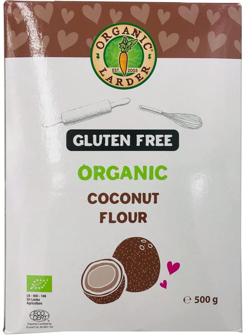Organic Larder Organic Coconut Flour Gluten Free 500G - Image 1